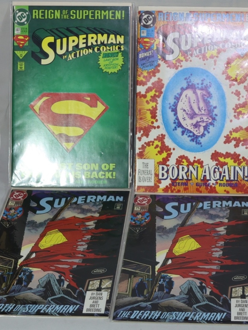Lot 15 Vintage 1993 Superman Comic Books ( See Photos )